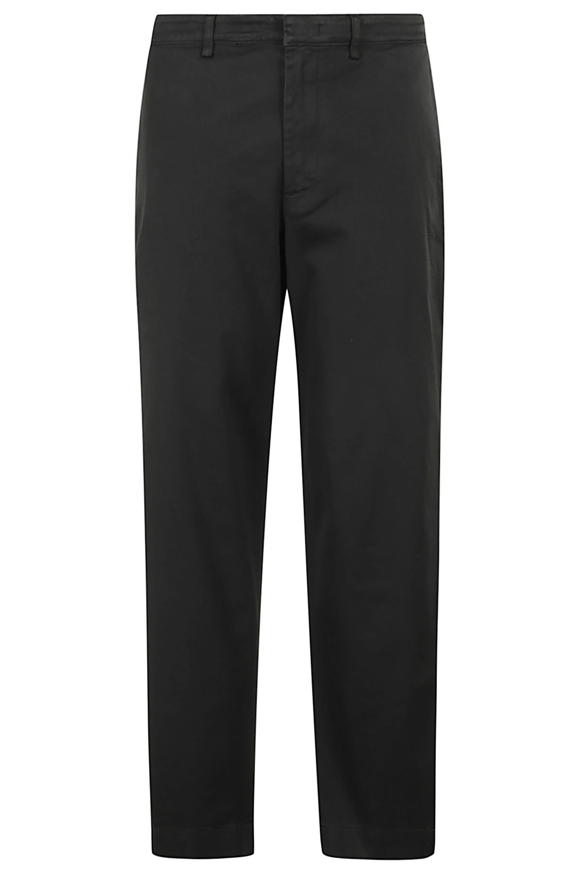 Shop Department Five E Motion Pant Chino Gamba Ampia In Nero