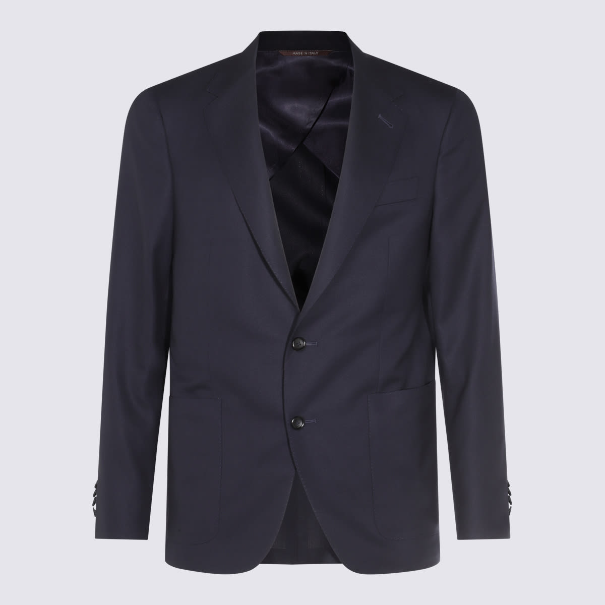 Navy Blue Wool Blazer
