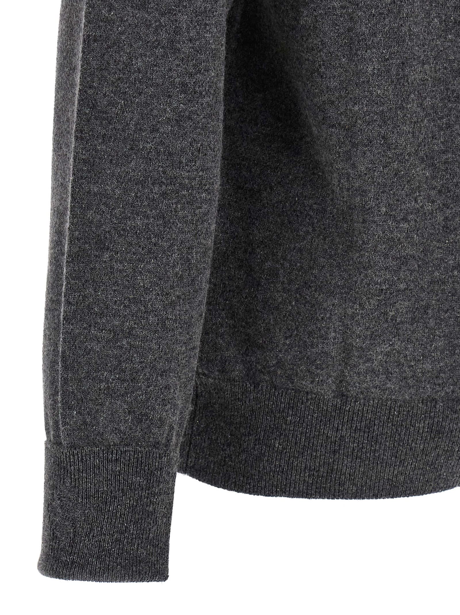 Ballantyne V-neck Sweater Sweaters And Cardigans Gray In Gray