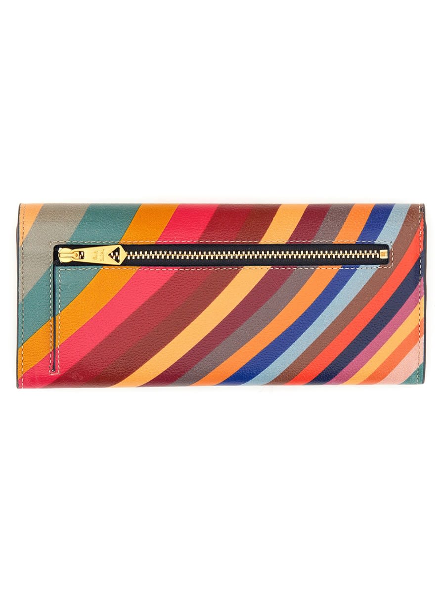Shop Paul Smith Tri-fold Swirl Wallet In Multicolour