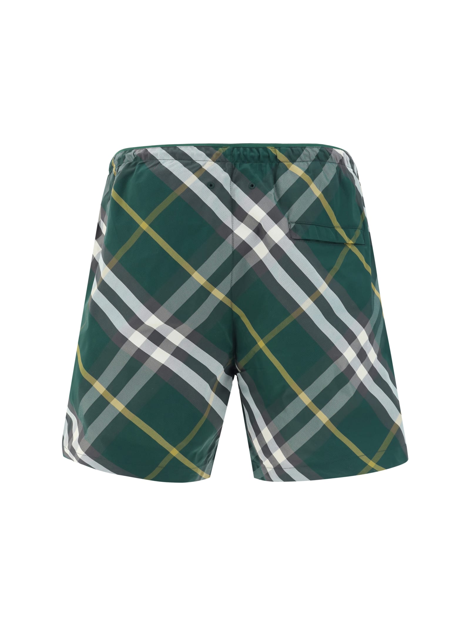 Shop Burberry Swim Trunks In Ivy Ip Check
