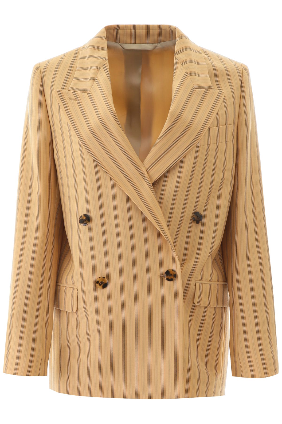 ACNE STUDIOS STRIPED DOUBLE-BREASTED JACKET,11291607