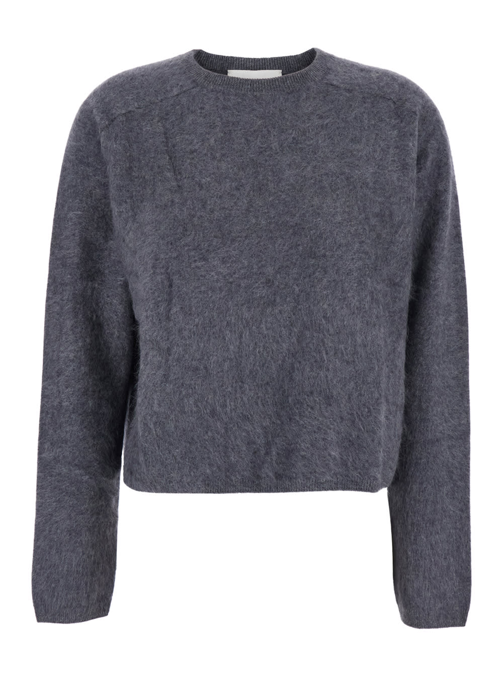 Lisa Yang Lexia Grey Crewneck Sweater In Cashmere Woman In Black
