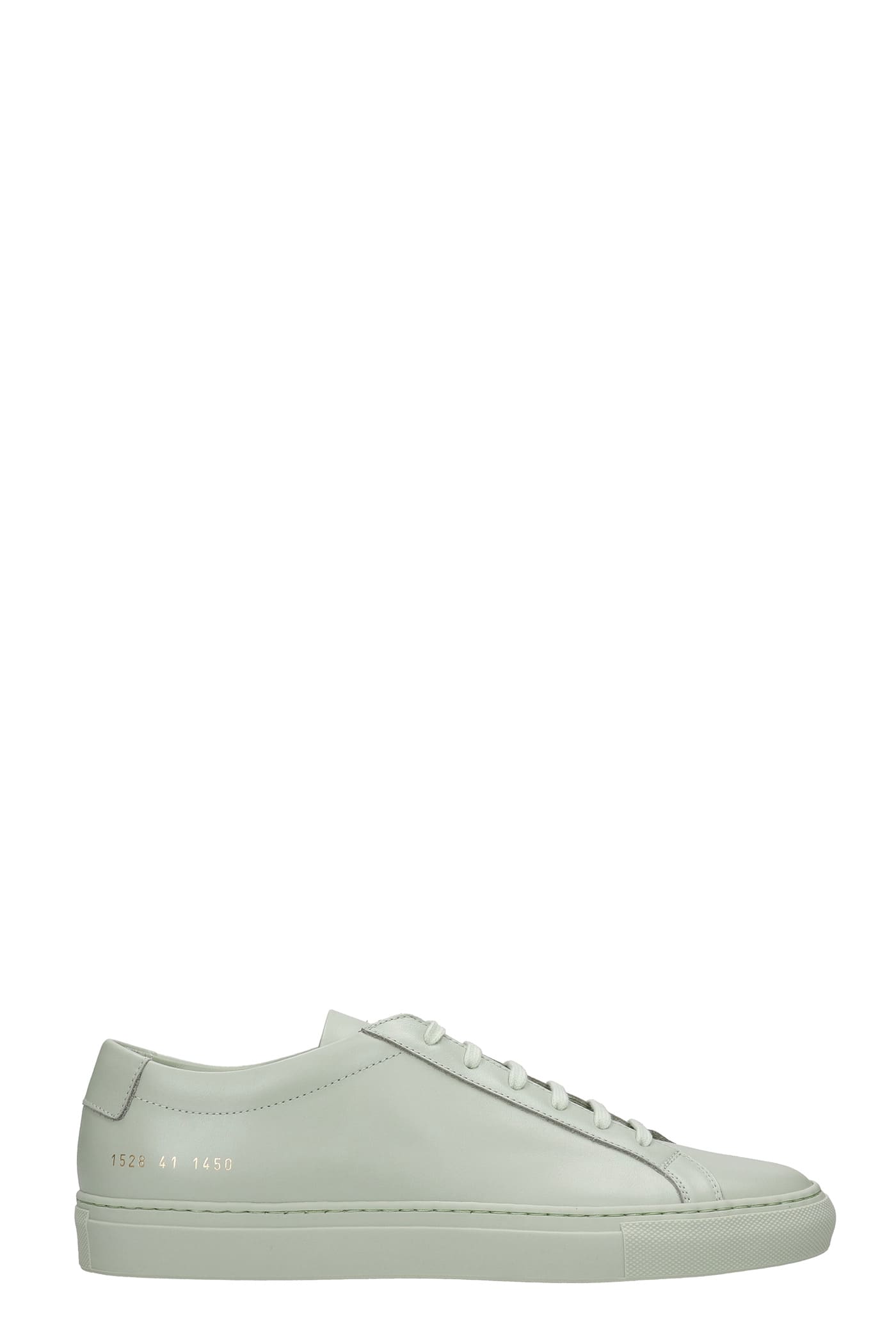 Common Projects Achille Sneakers In Green Leather