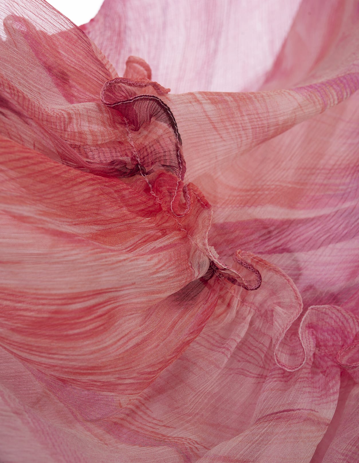Shop Roberto Cavalli Long Dress With Pink Plumage Print