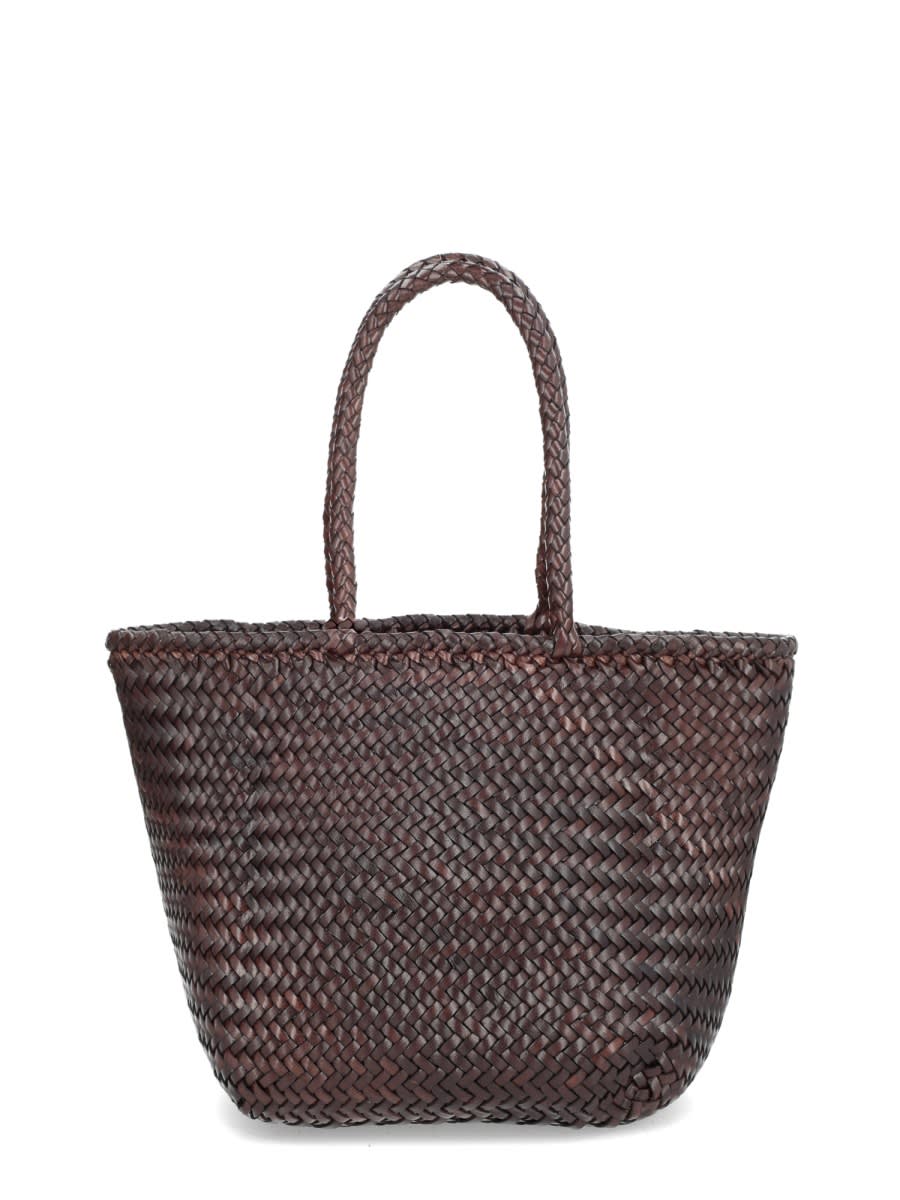 Dragon Diffusion Small Grace Basket Bag In Brown