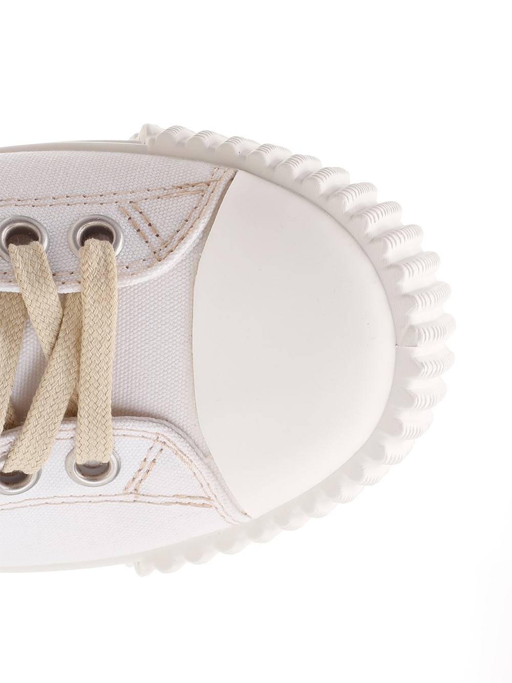 Maison Margiela Baskets Evolution Low Top En Cuir Blanc In White