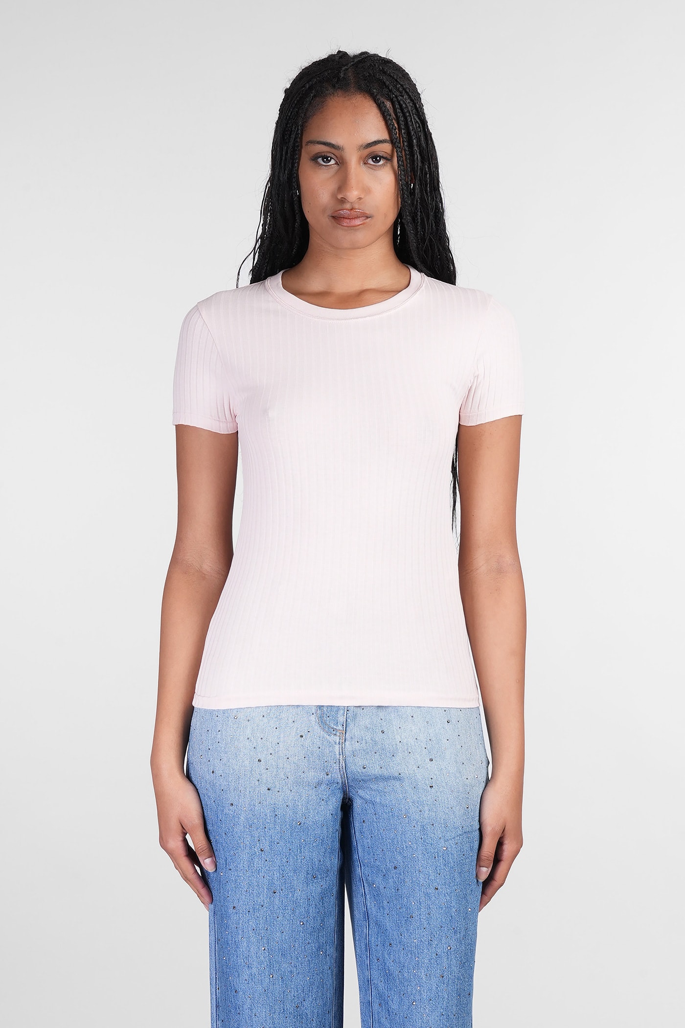 Elonia T-shirt In Rose-pink Cotton