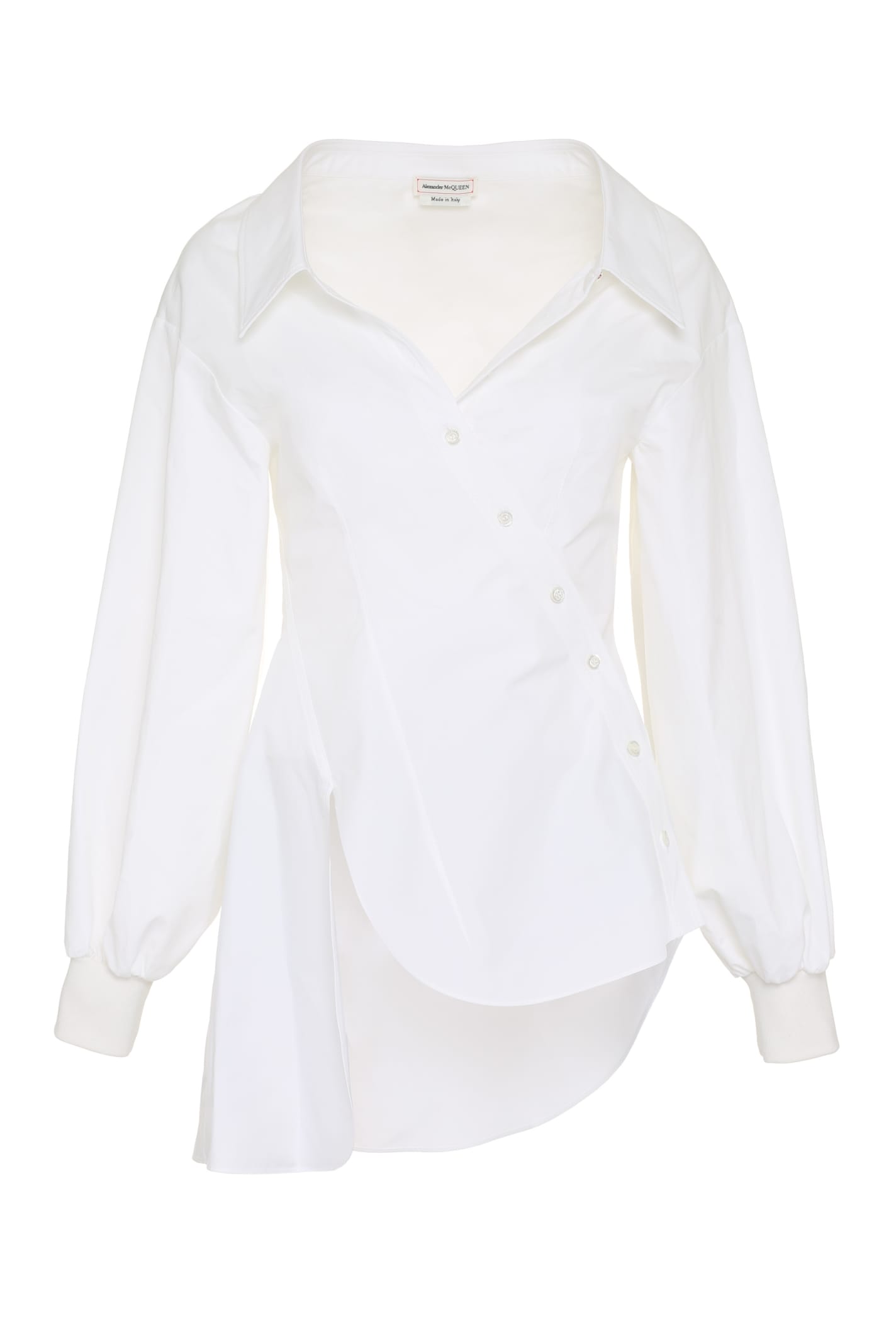 Alexander McQueen Asymmetric Cotton Shirt