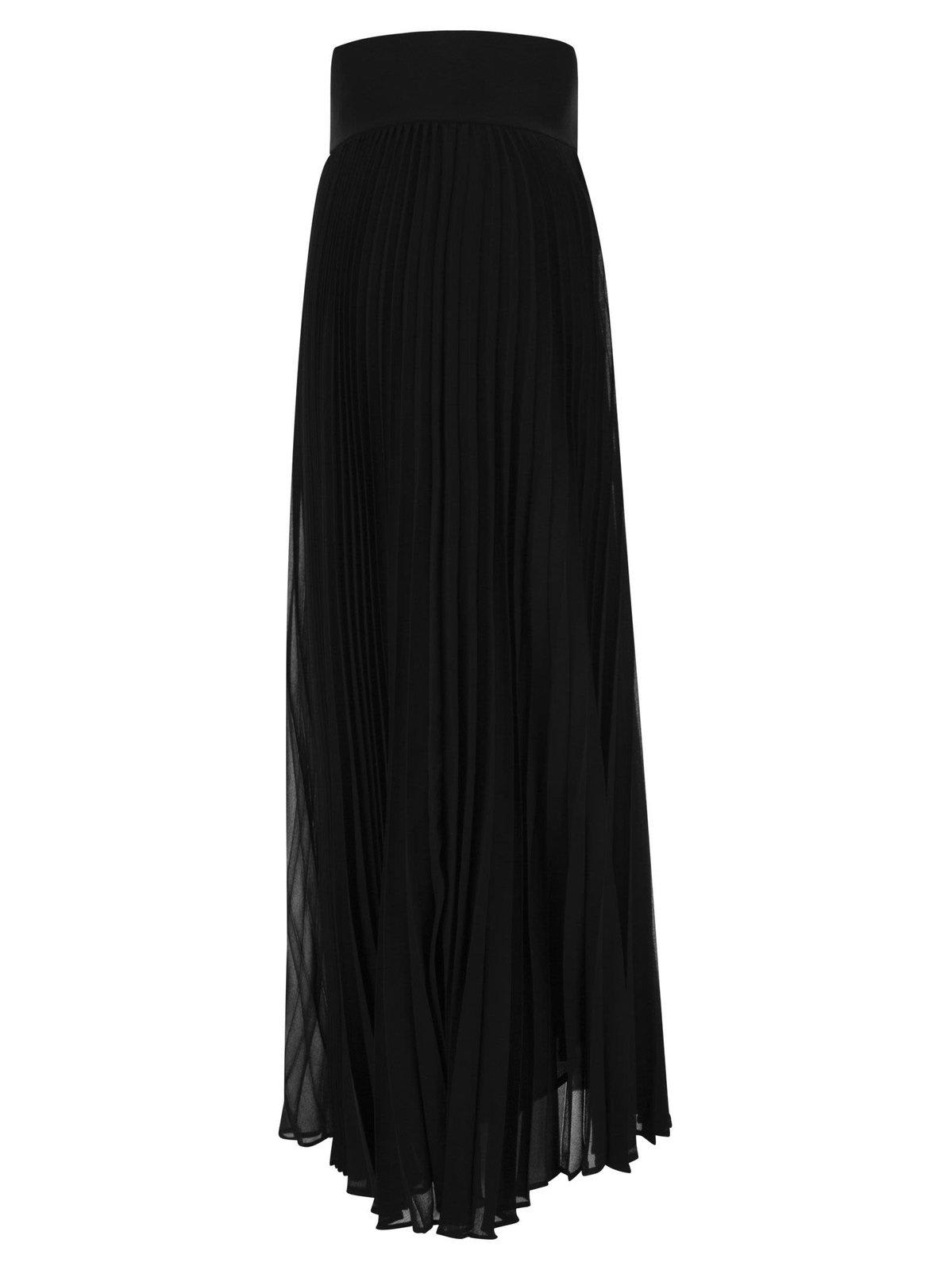 Shop Max Mara Pleated Midi Skirt In 004