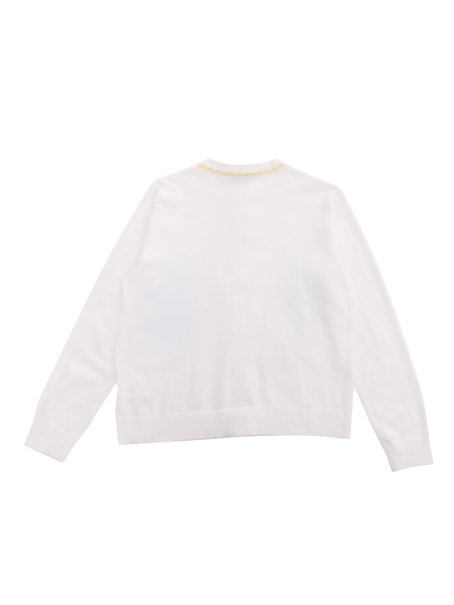 Shop Stella Mccartney Knitted Cardigan In White