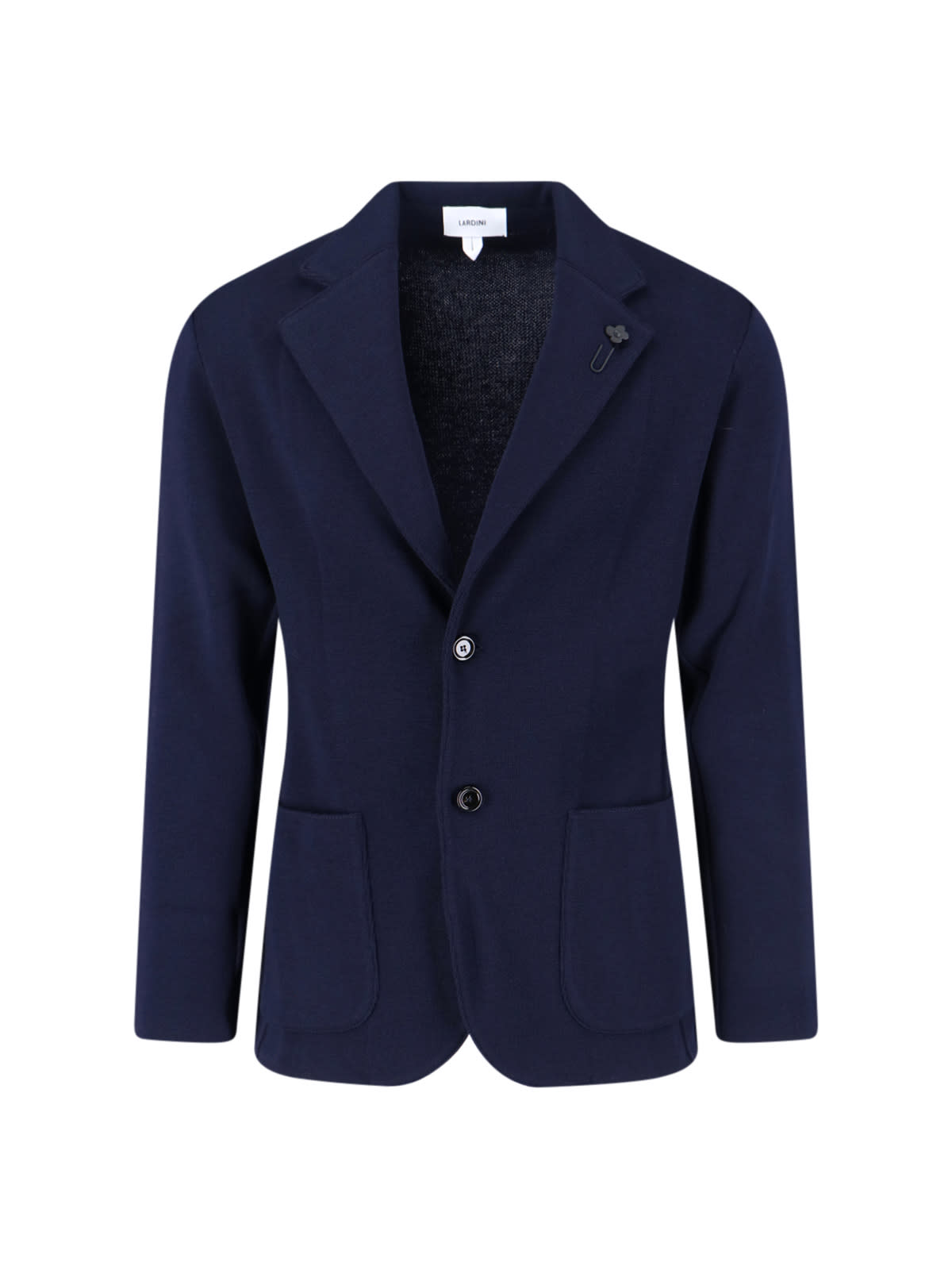 Lardini Single-breasted Virgin Wool Blend Blazer In Blue