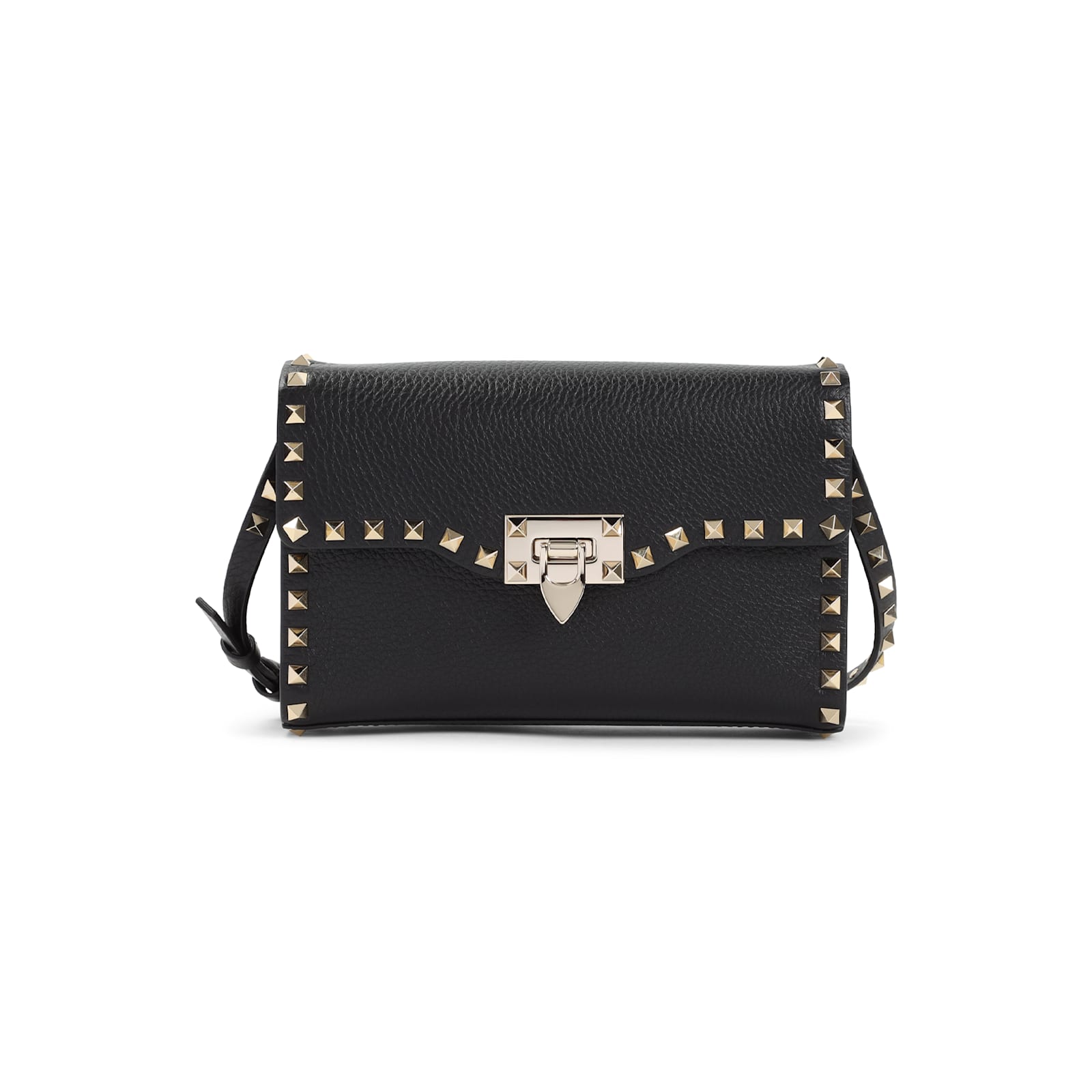 Valentino Rockstud Small Shoulder Bag In Black