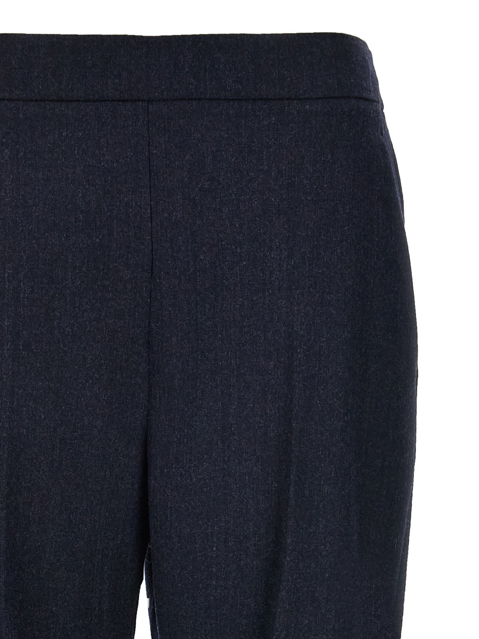 Shop Stella Mccartney Wool Joggers In Navy