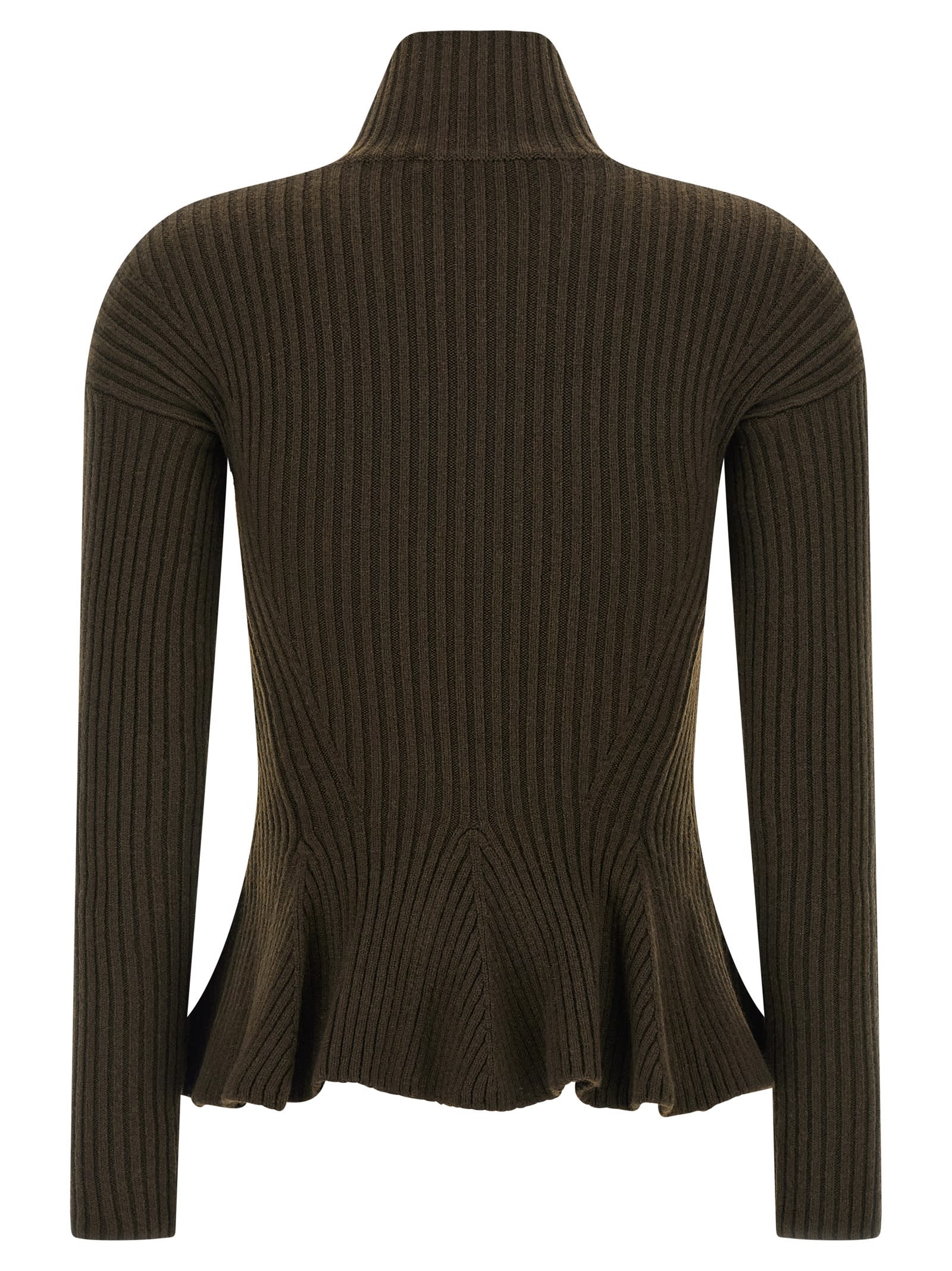 Max Mara Bolsena1234 Turtleneck Sweater In Green