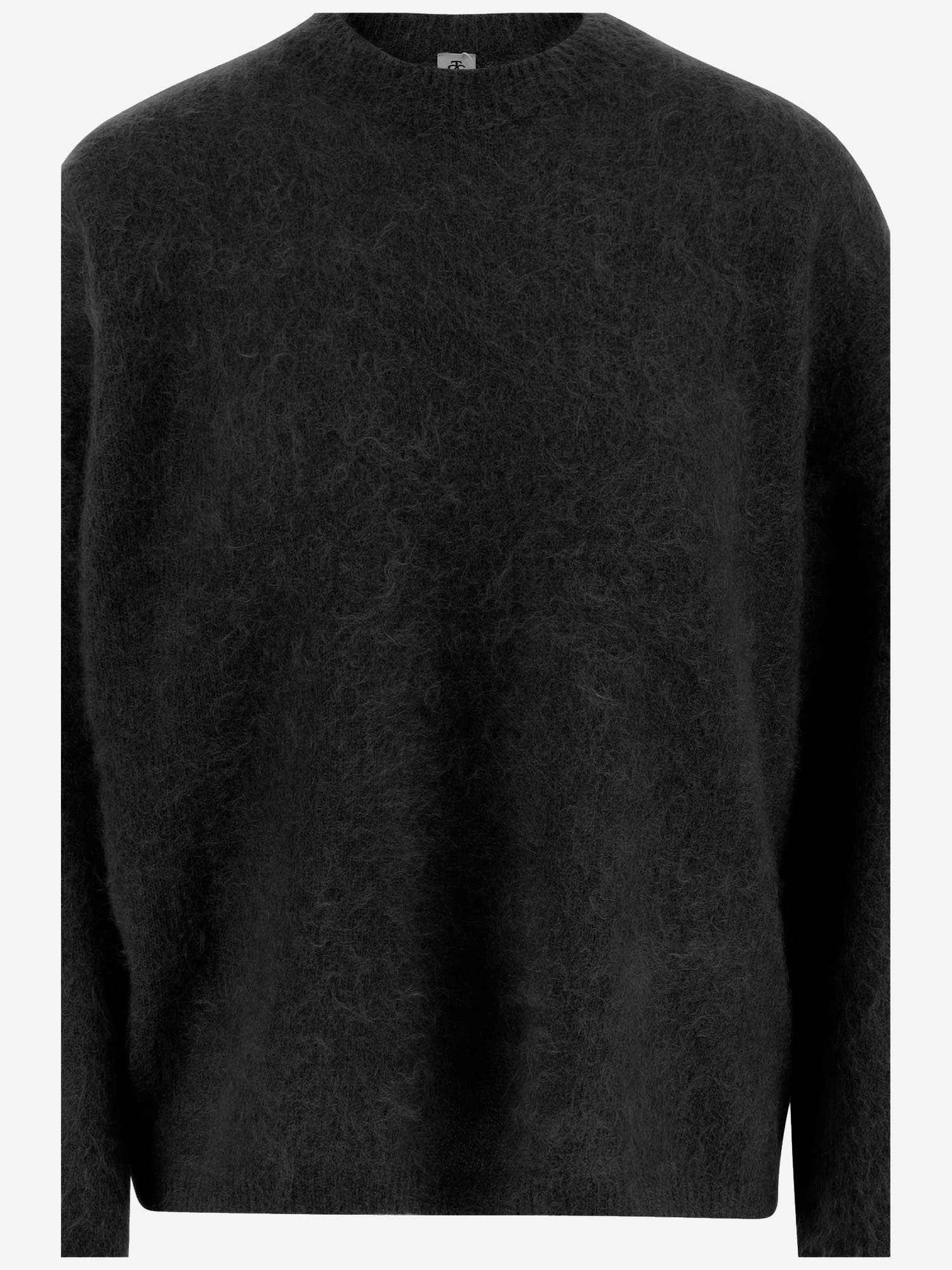 The Garment Stretch Mohair Blend Sweatshirt In Black