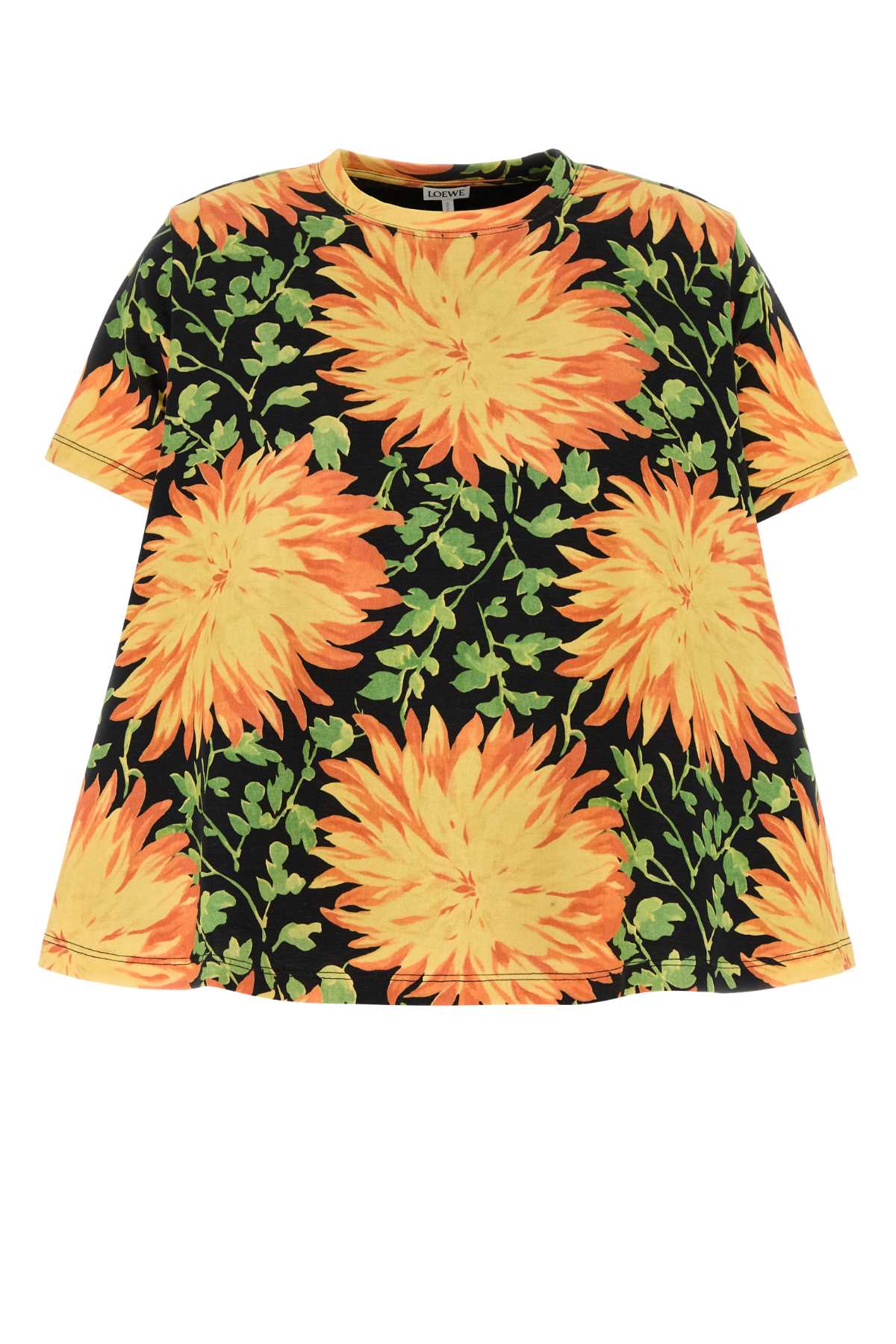 Printed Cotton Blend T-shi