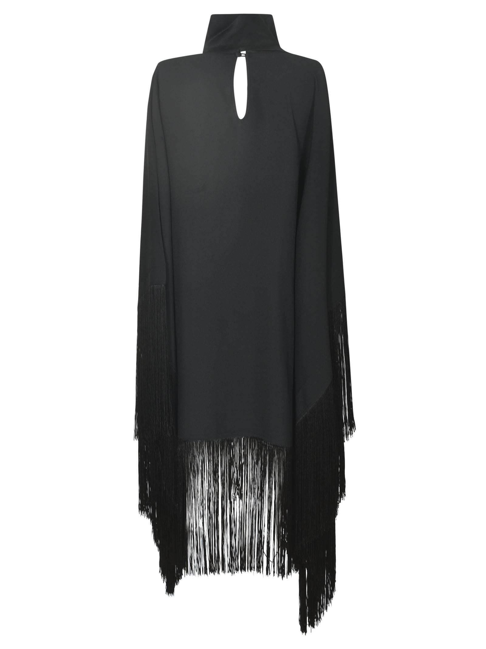 Shop Taller Marmo Fringed Cape In Black