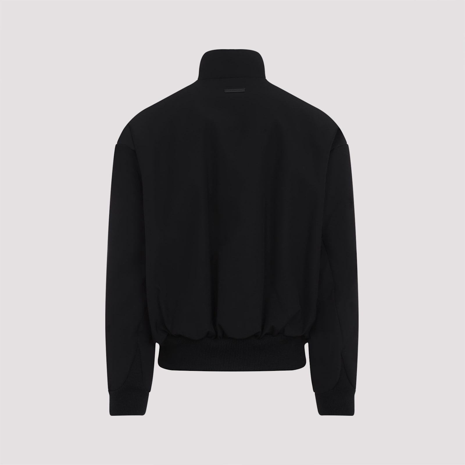 Shop Fear Of God High Neck Bomber Jacket In Black