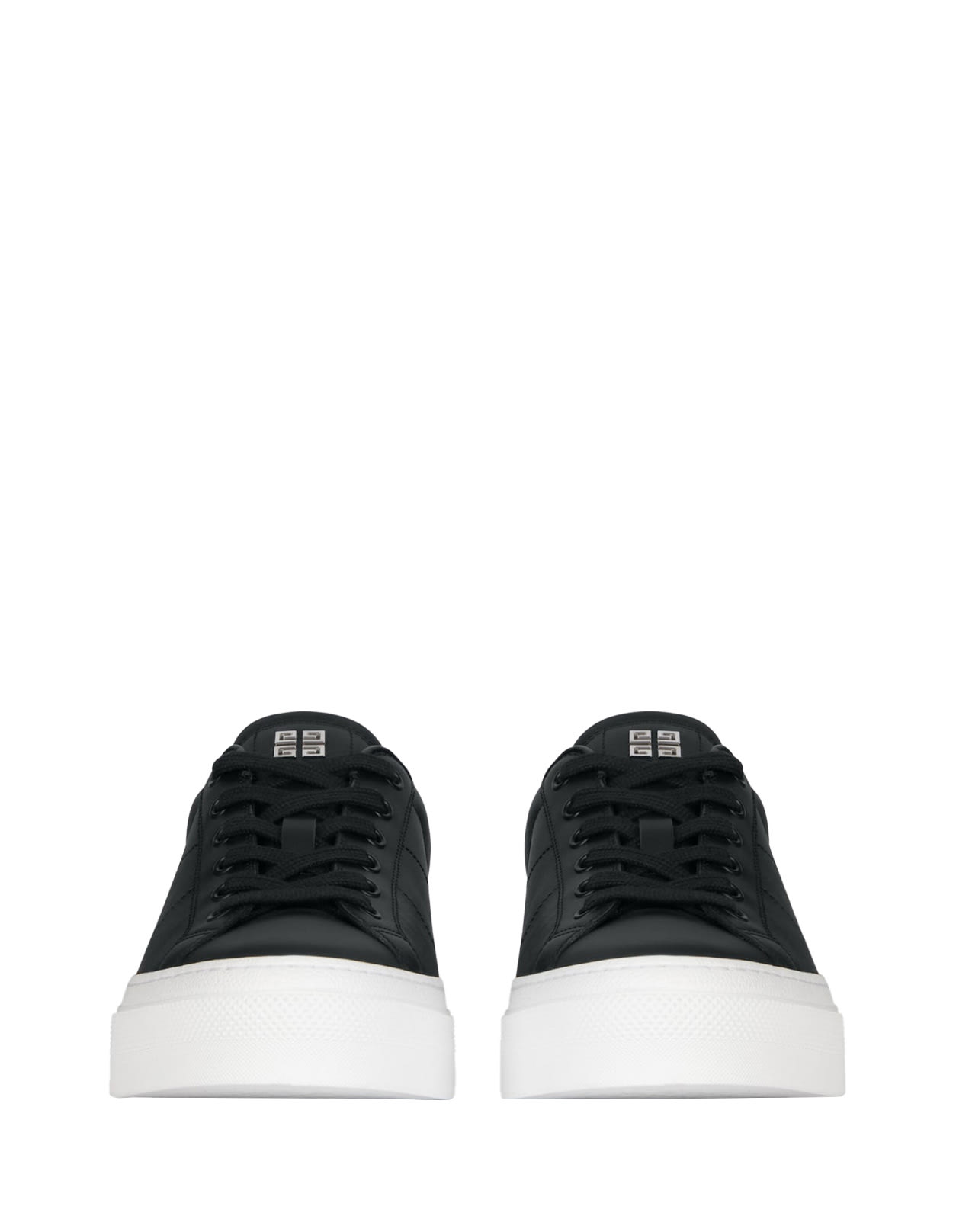 Shop Givenchy Black City Sport Sneakers With Printed Logo In Nero