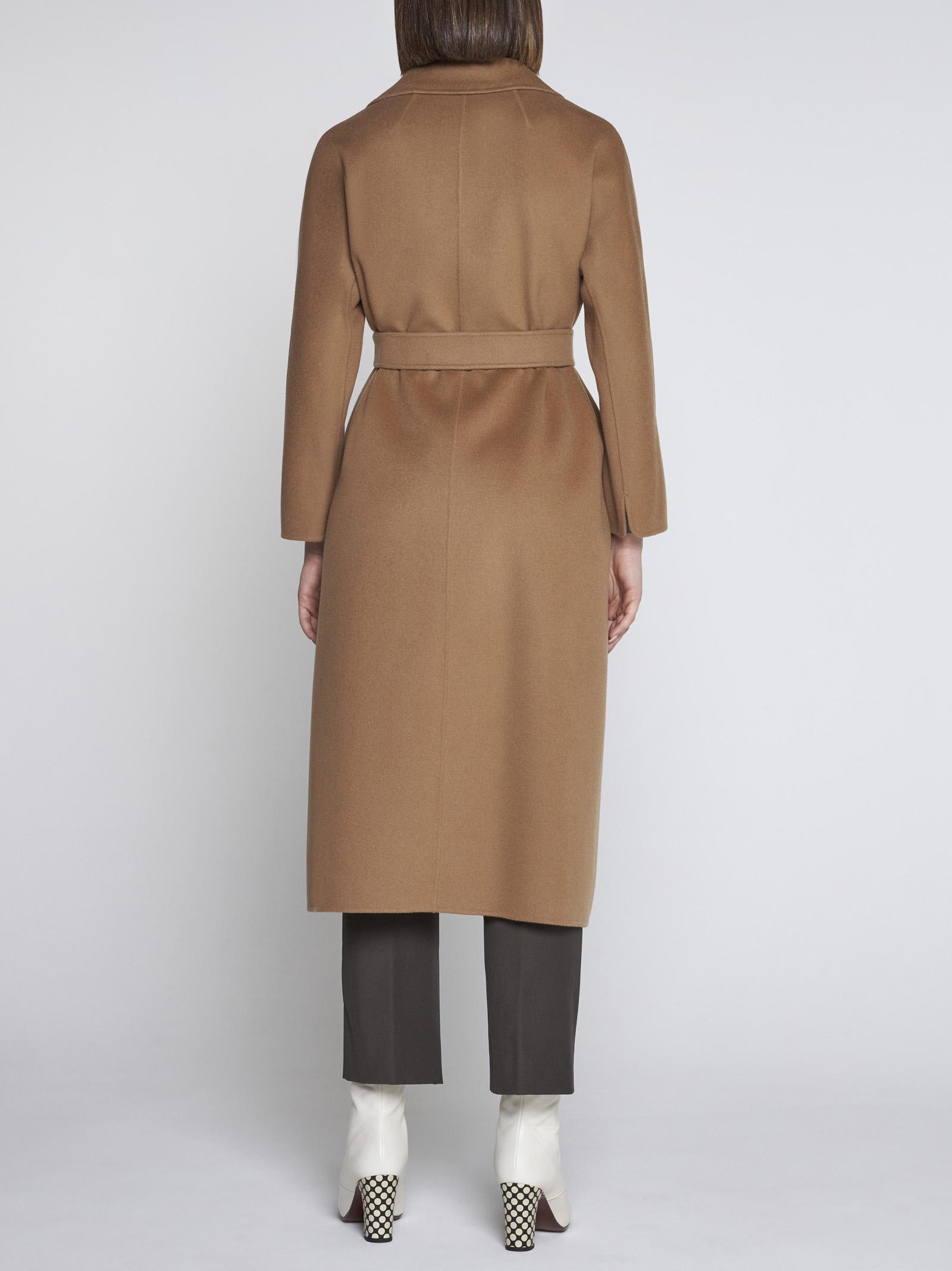 Shop 's Max Mara Esturia Belted Wool Coat In Brown