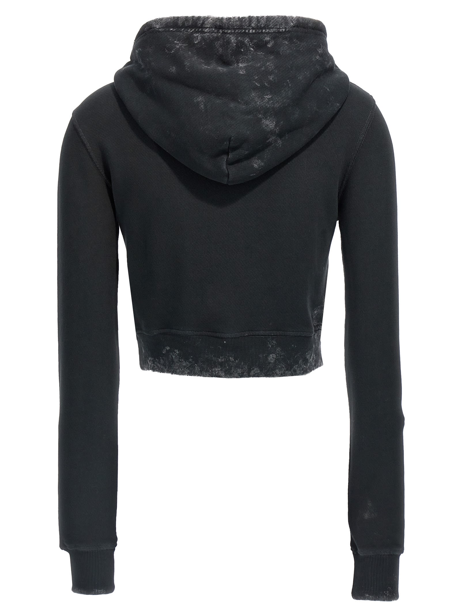 Shop Diesel F-slimmy-hood-p5 Hoodie In Black