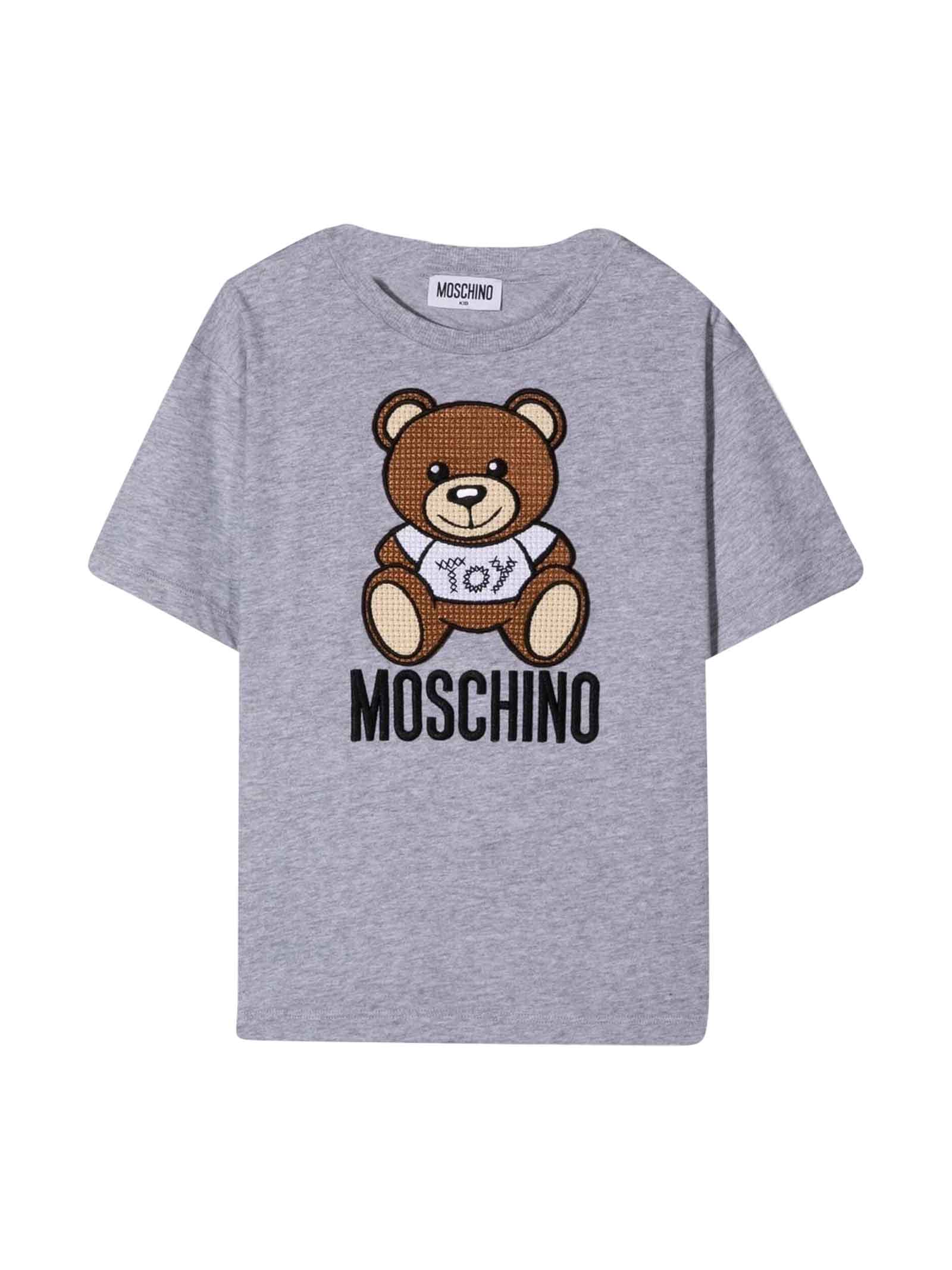 Moschino Gray Boy T-shirt