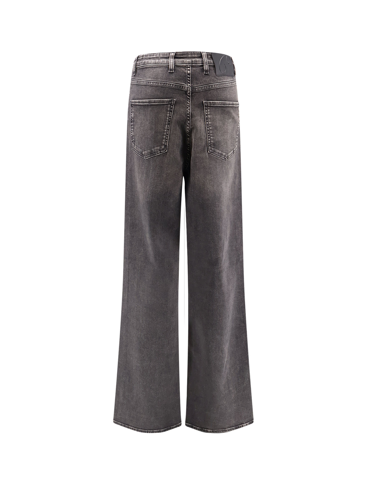 Pence Black Denim Jeans In Gray