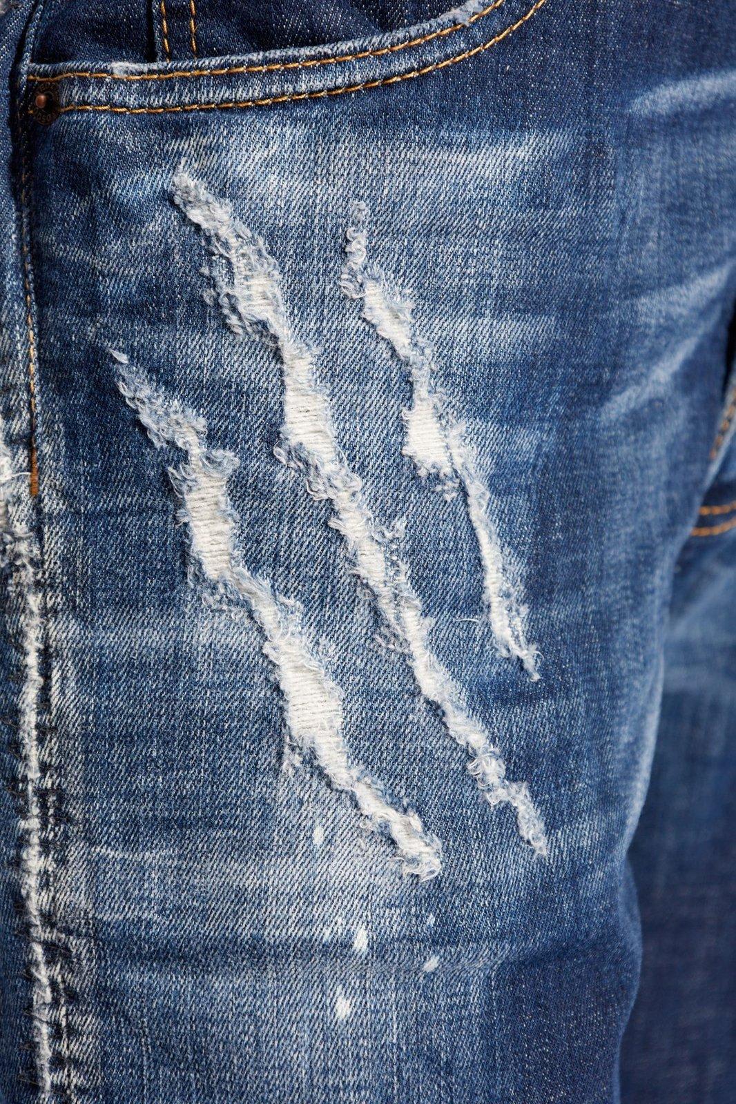 DSQUARED2 DISTRESSED STRAIGHT-LEG JEANS