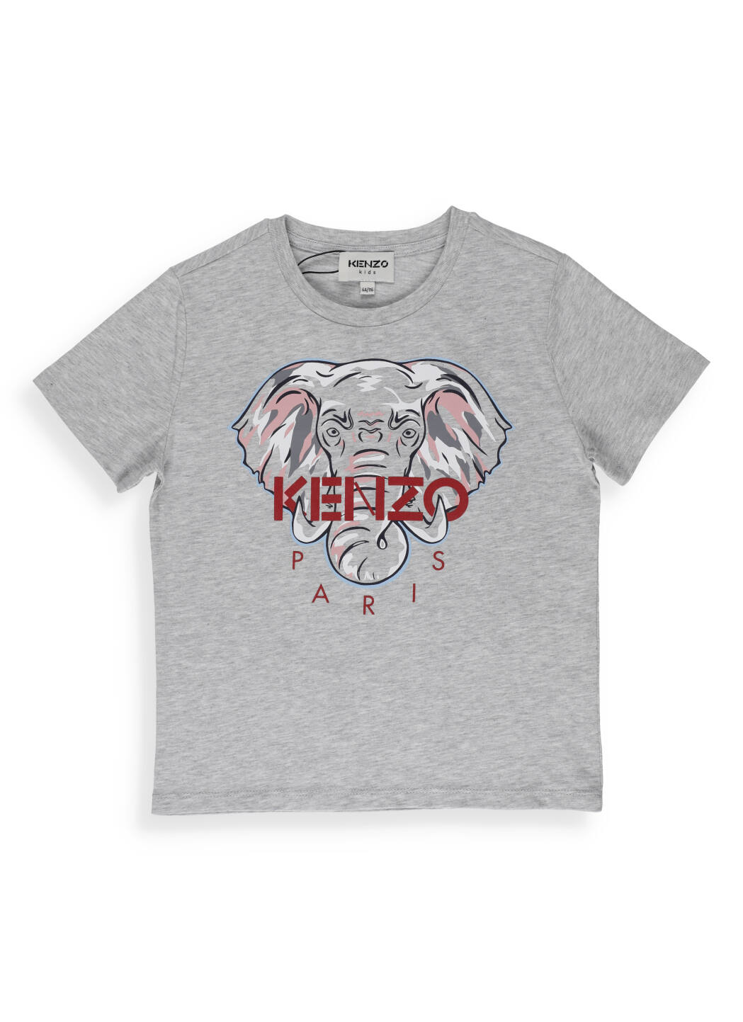 Kenzo Kids' Cotton T-shirt In Grigio Antico