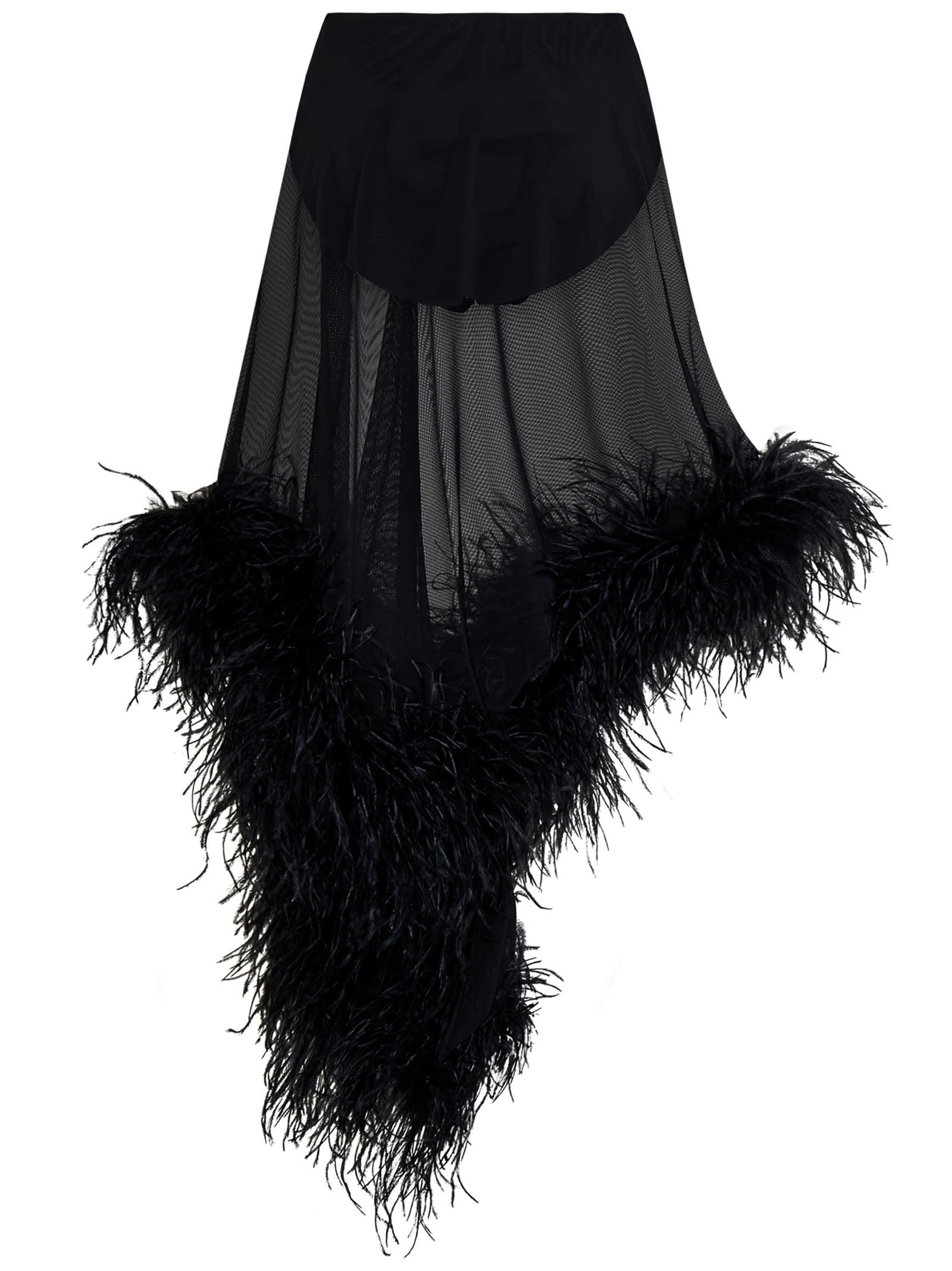 Shop Attico Mya Skirt In Black