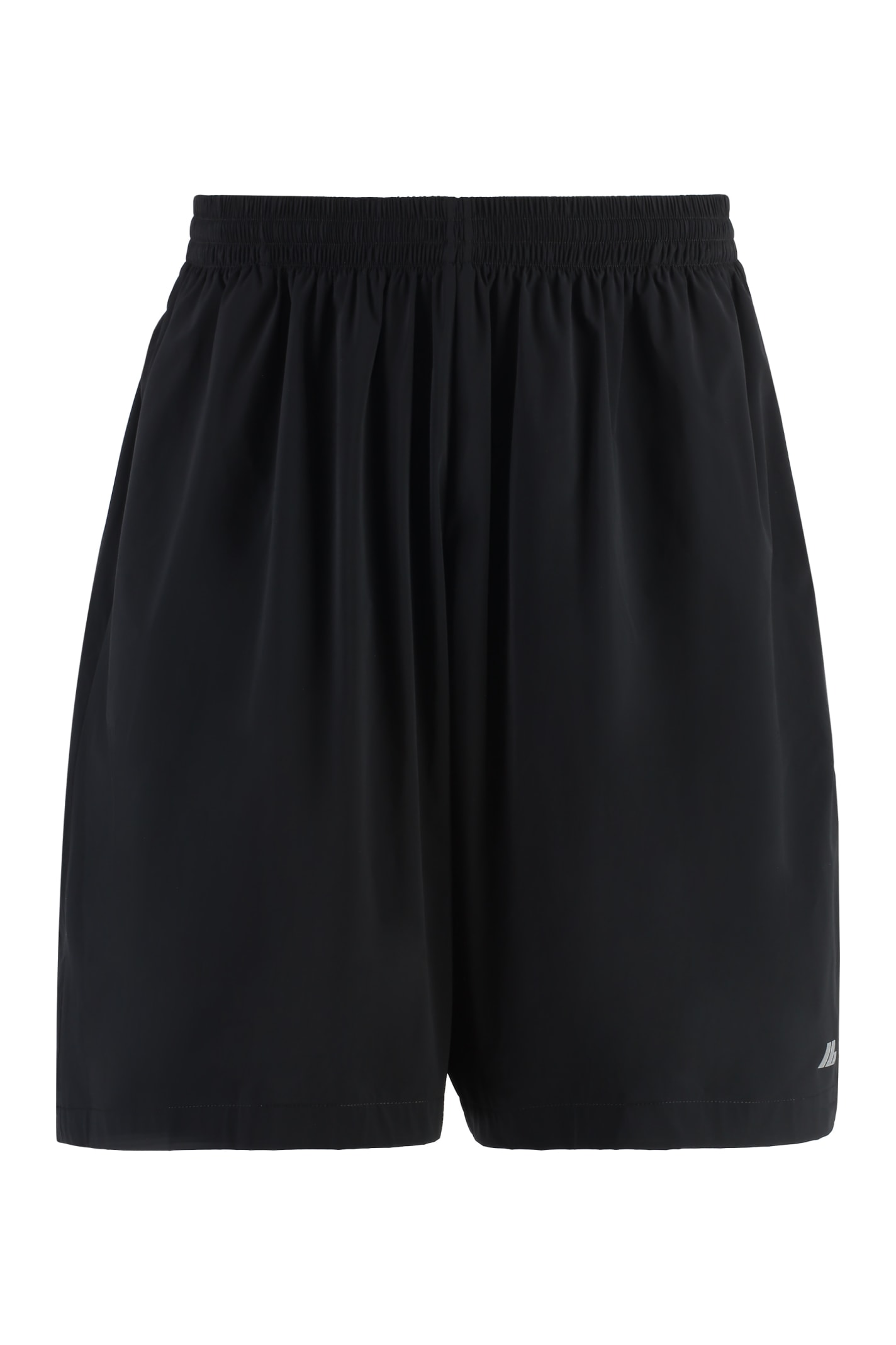 Shop Balenciaga Nylon Bermuda Shorts In Black