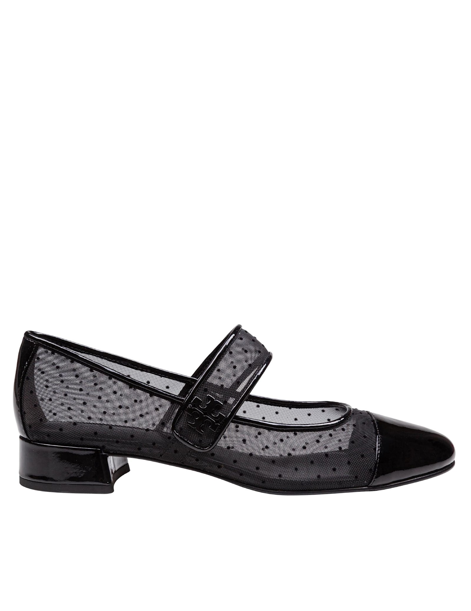 Tory Burch Mary Jane Shoe In Mesh Color Black