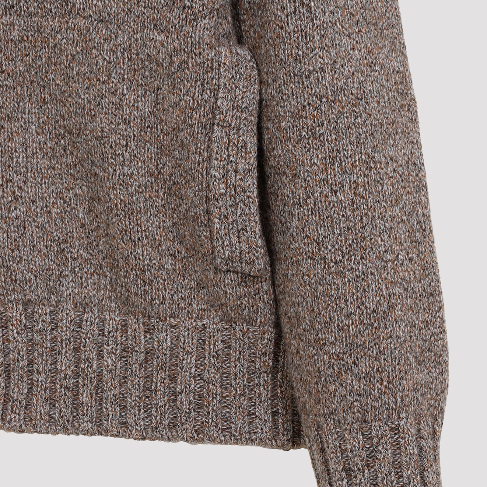 Shop Zegna Cashmere Cardigan In Marrone Scuro