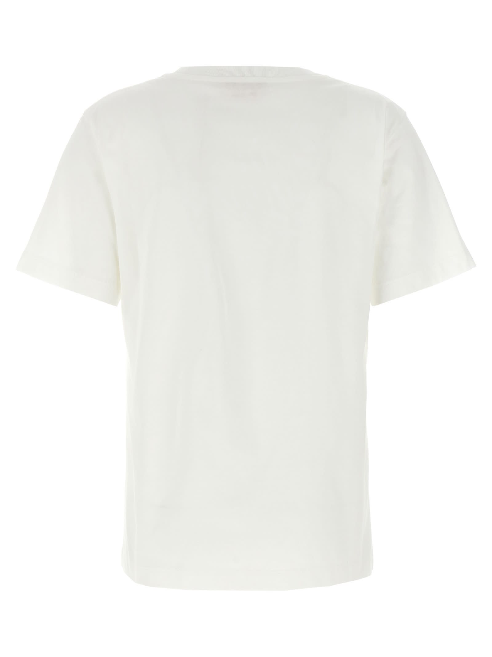 Shop Marni Crayon Logo T-shirt In White/black