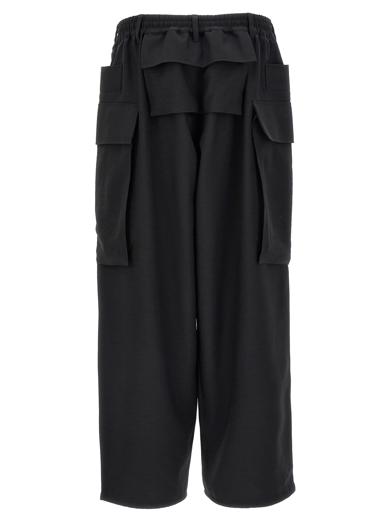 Y-3 Cargo Pants With Button Detail And Pockets In Black