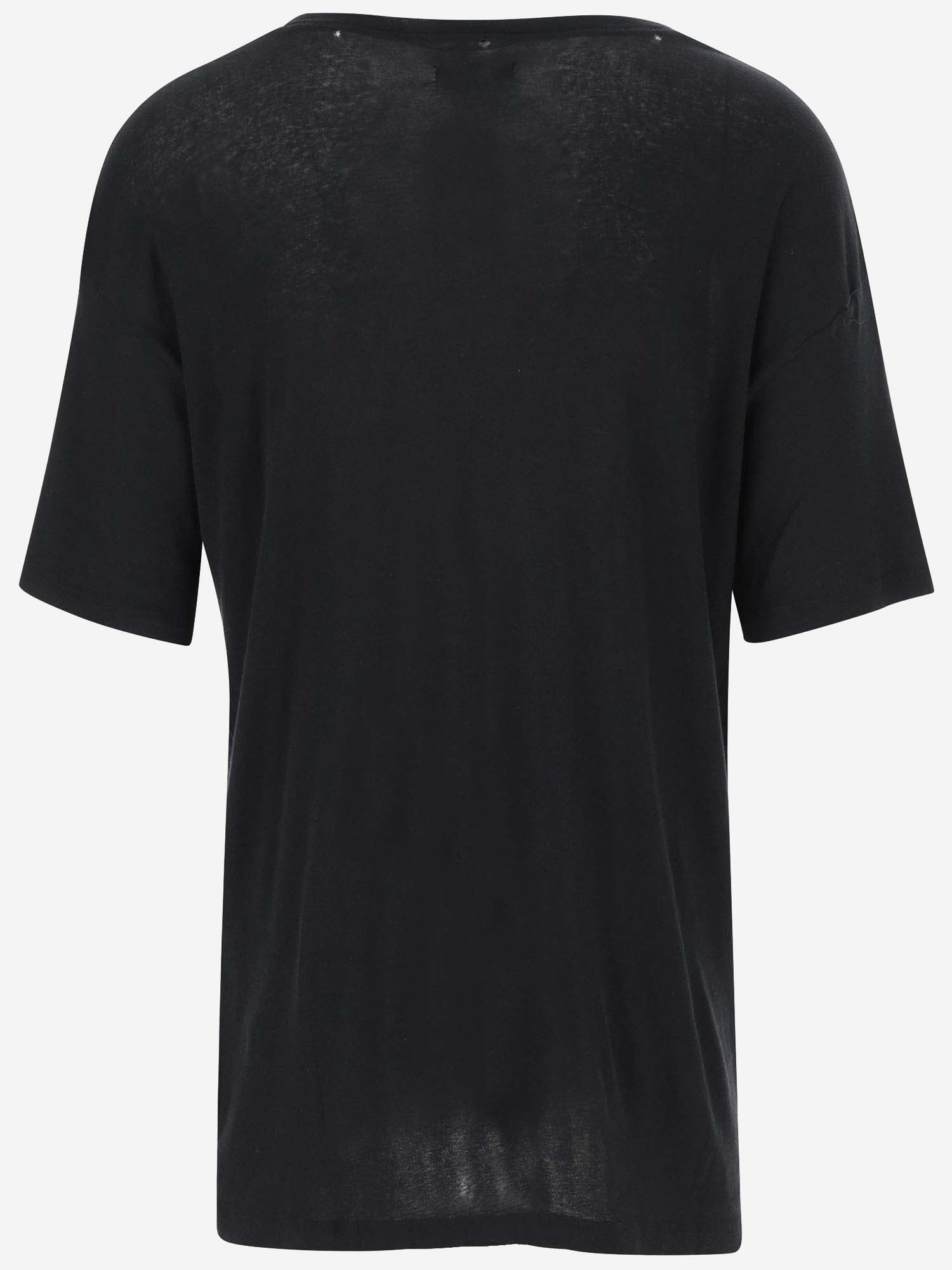 Shop Erl Cotton T-shirt With Graphic Print In Black
