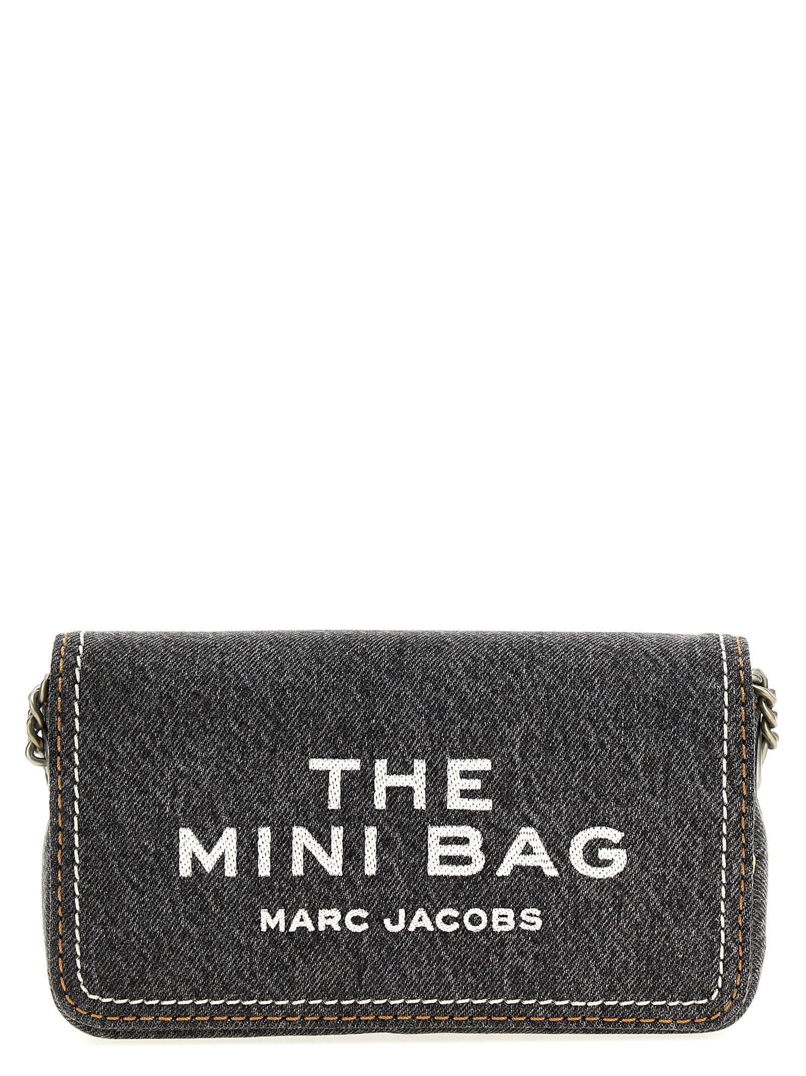Marc Jacobs The Denim Crossbody Bag In Grey