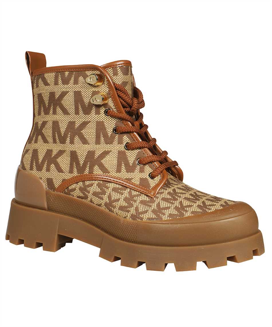 Michael Michael Kors Lace-up Boots In Beige