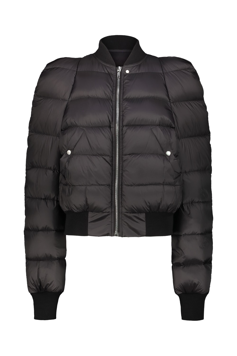 Rick Owens Concordians Duvet Flight Jacket In Black