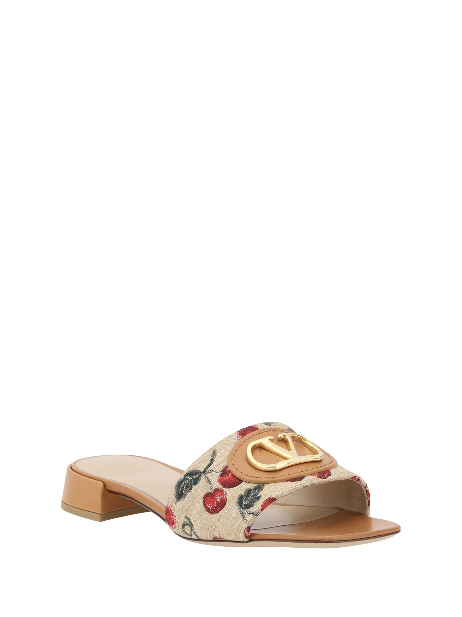 Valentino Garavani Vlogo Signature Slide Sandal In Multi