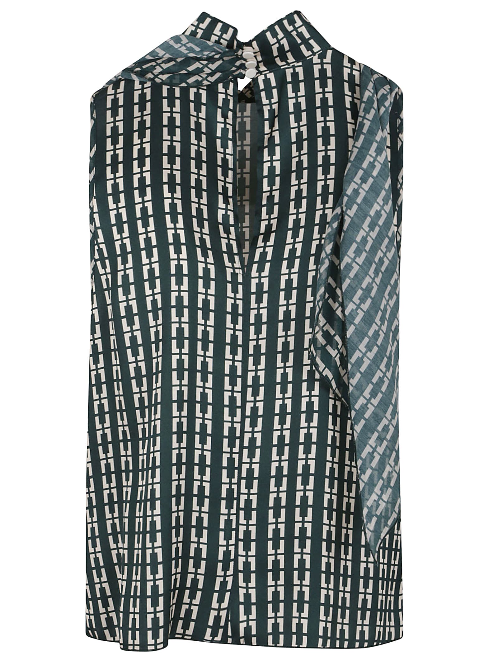 Shop Forte Forte Chaonette Print Ecoviscose Satin Top In Forest