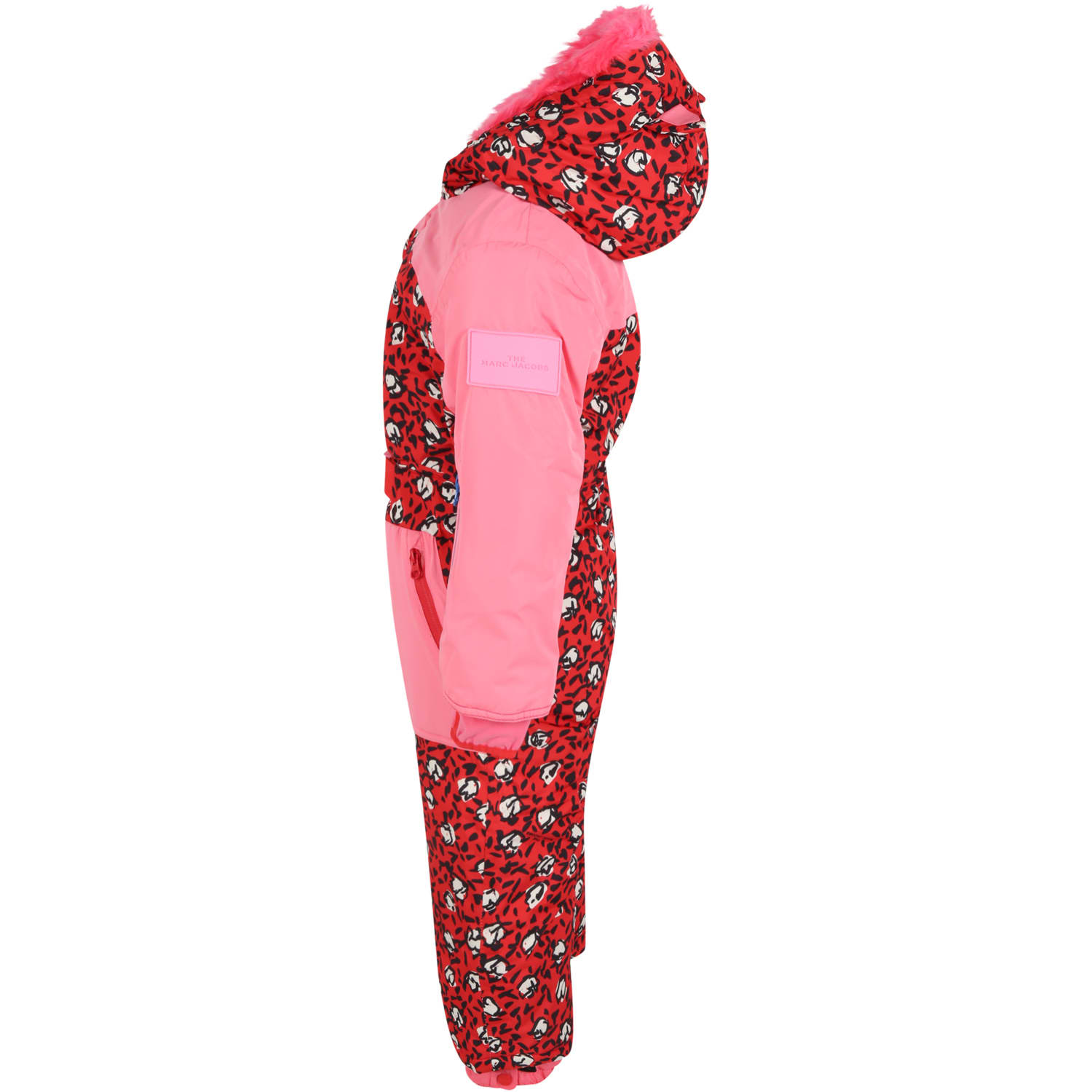 Shop Little Marc Jacobs Red Snow Suit For Girl