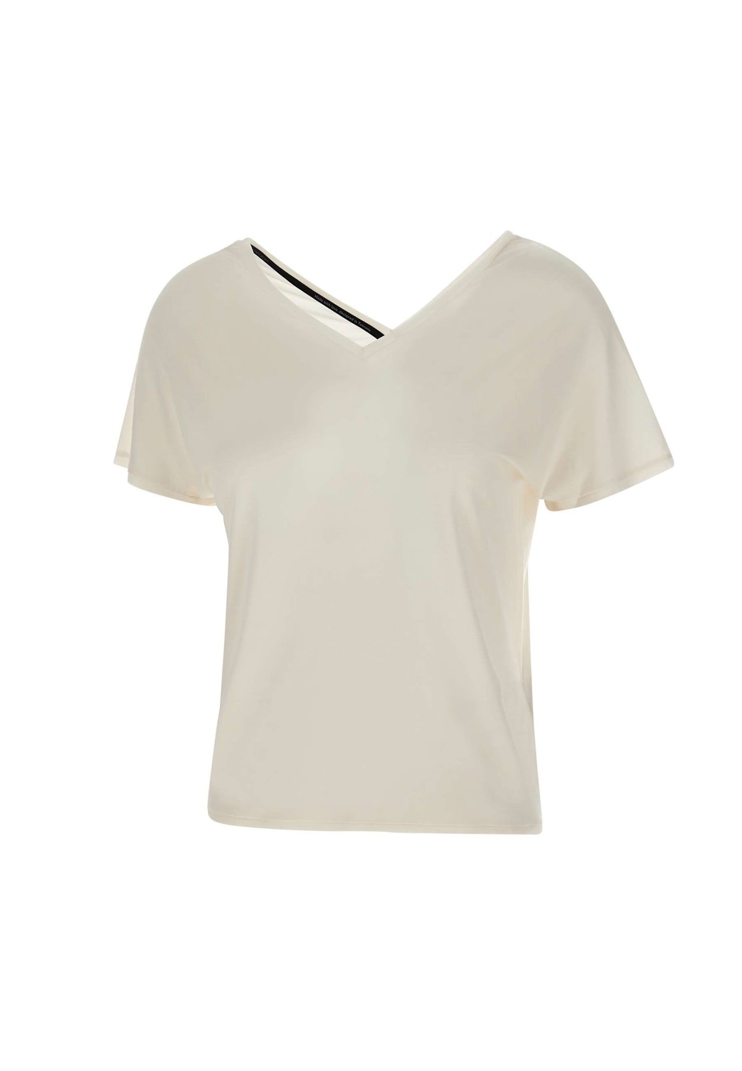 Shop Rrd - Roberto Ricci Design Cupro Fabric T-shirt In White