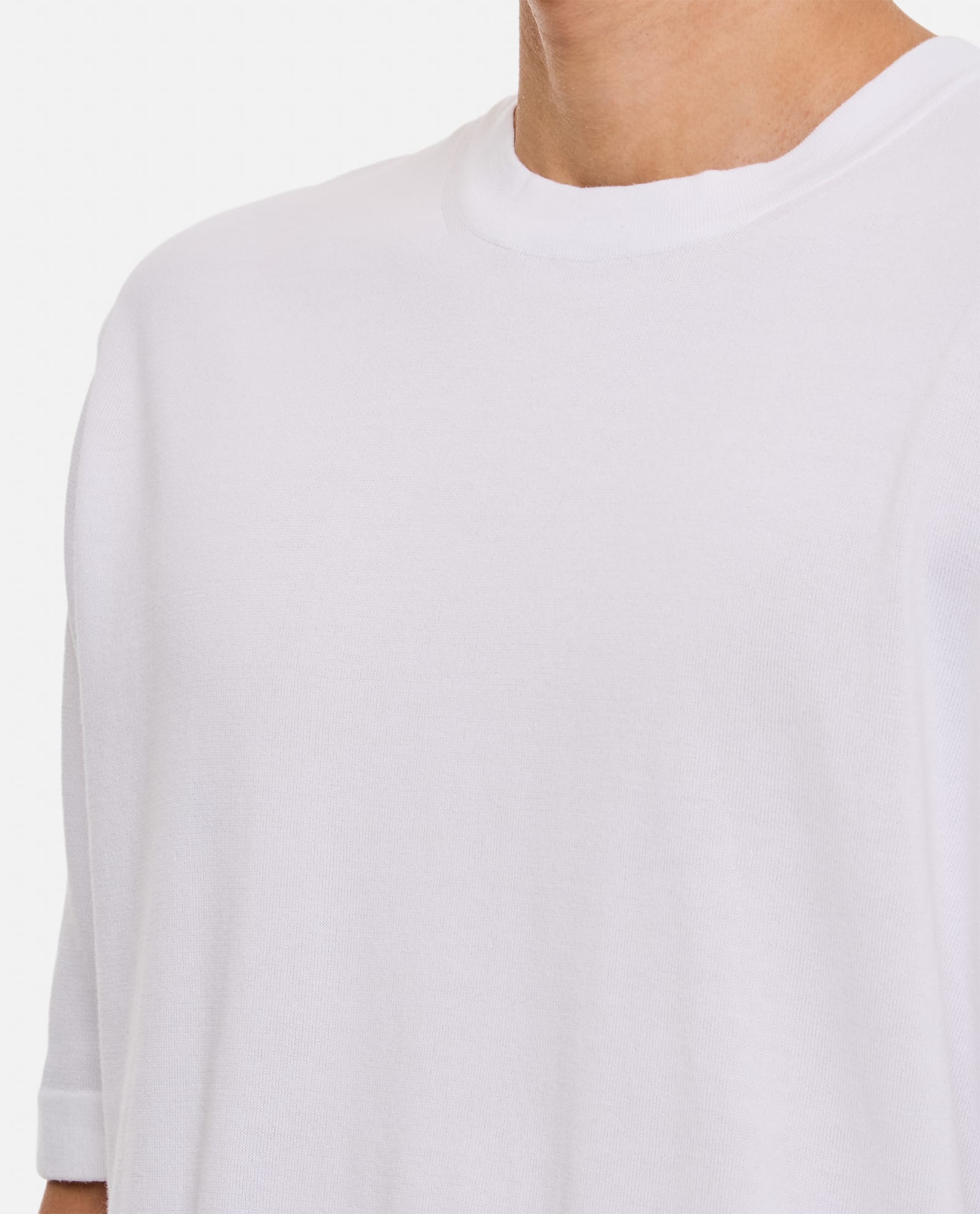 Shop K-way Combe Cotton T-shirt In White