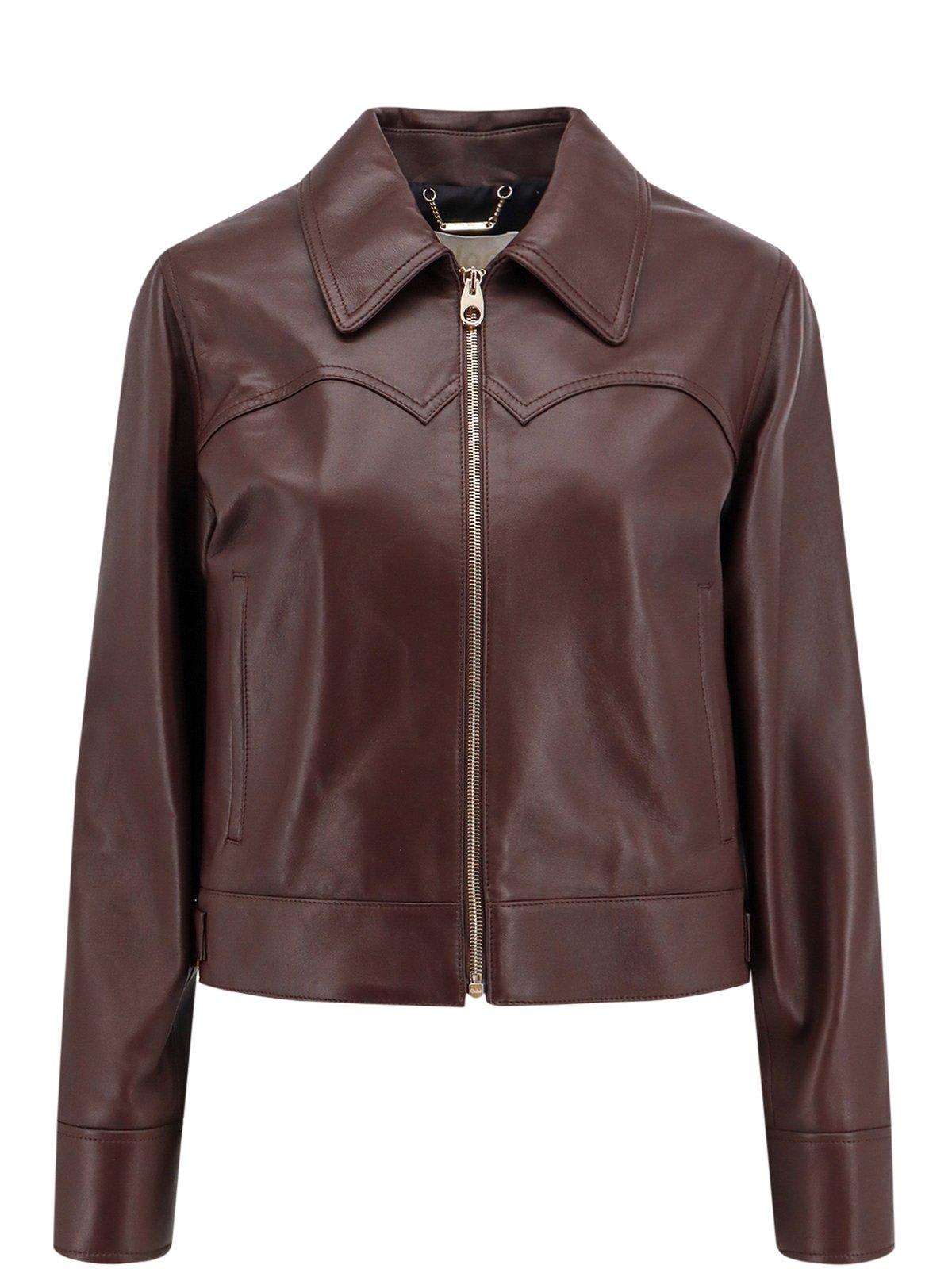 Chloé Zip-up Leather Jacket
