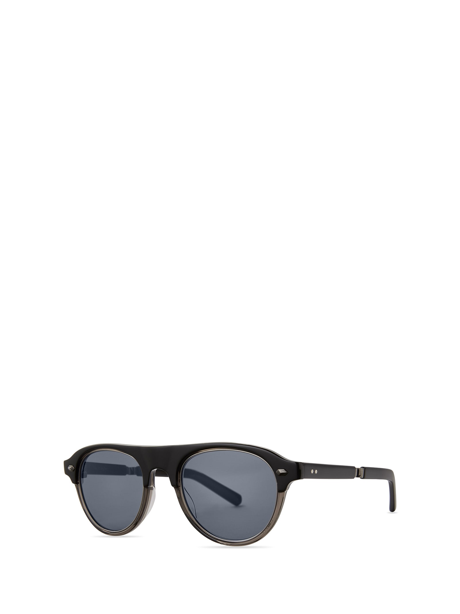 Shop Mr Leight Stahl S Stone Laminate-gunmetal/blue Opal Sunglasses