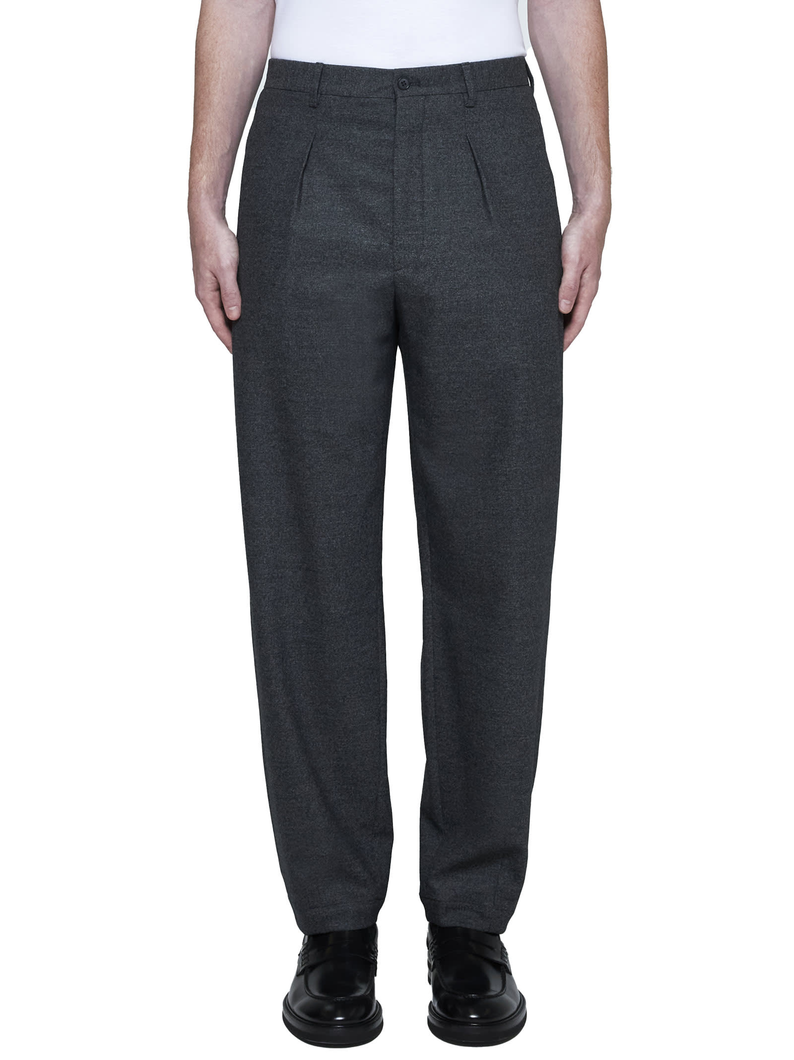 Shop Giorgio Armani Pants In Black