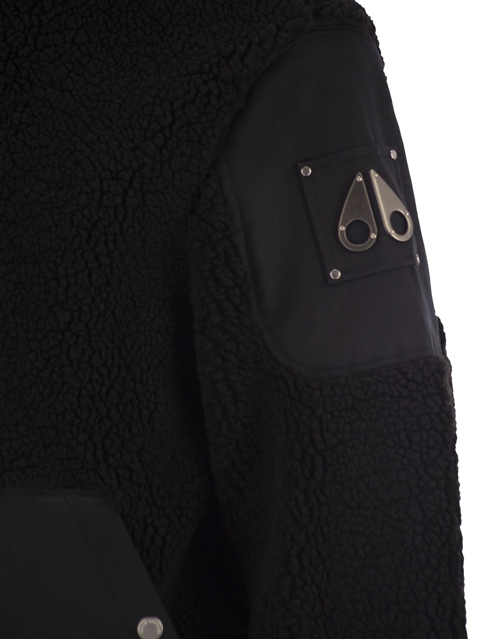 Moose Knuckles Saglek - Sherpa Jacket In Black