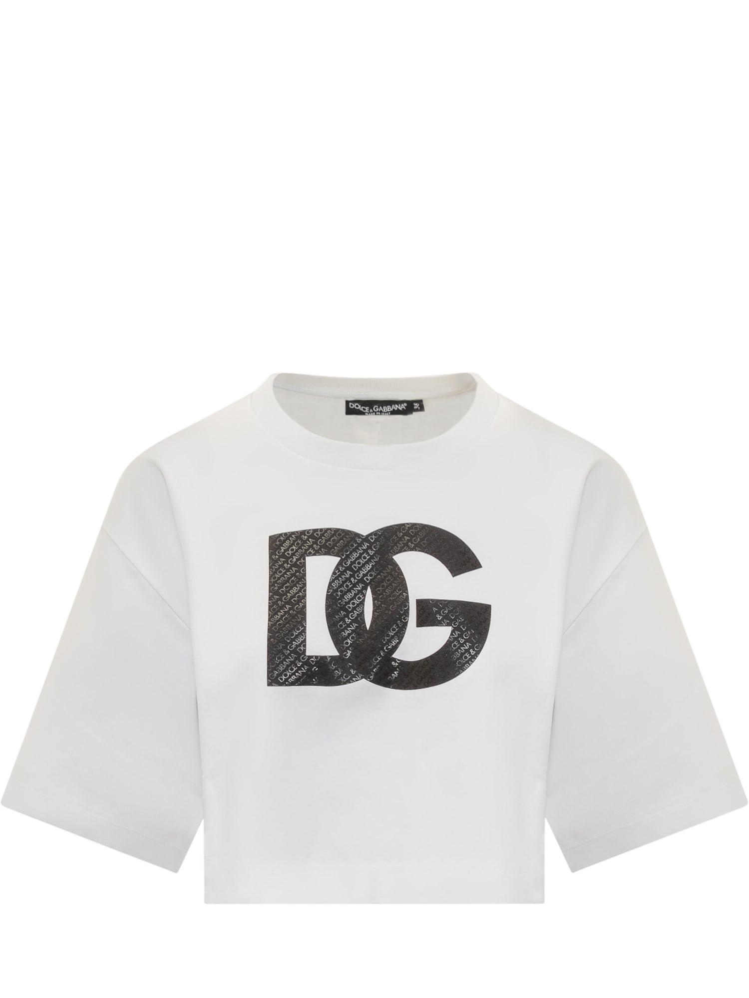 Dolce & Gabbana Asymmetrical Jersey Skirt In White